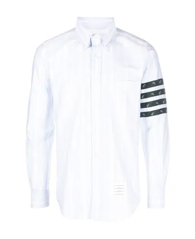 THOM BROWNE THOM BROWNE 4-BAR DETAILED BUTTONED SHIRT