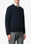 Thom Browne Signature Loopback Sweatshirt In Blue