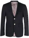 Thom Browne Signature-stripe Single-breasted Blazer In Blue