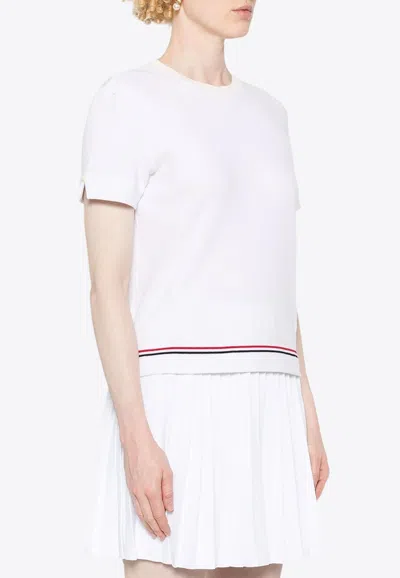 Thom Browne Signature Stripes Knit Top In Multi