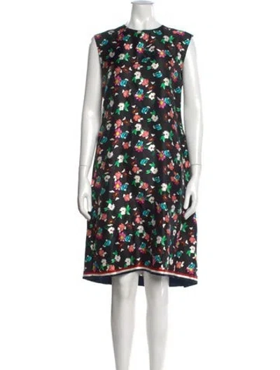 Pre-owned Thom Browne Silk Knee-length Dress In Black