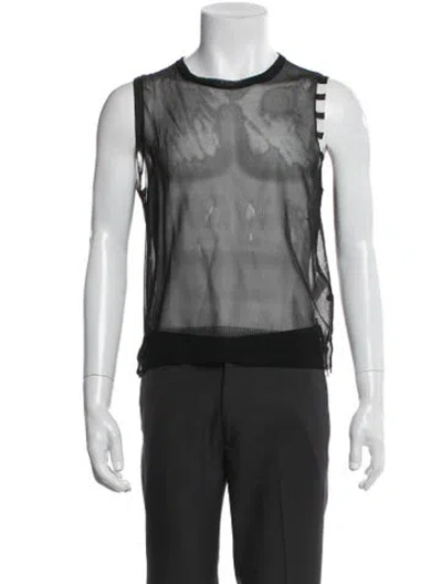 Pre-owned Thom Browne Silk Scoop Neck T-shirt W/ Tags In Gray