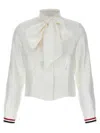 Thom Browne Silk Shirt In White