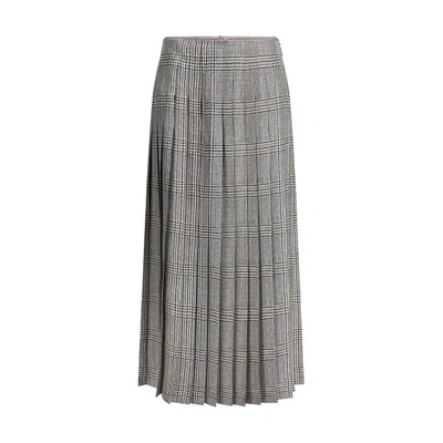 THOM BROWNE SILK TWEED SKIRT