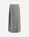 Thom Browne Silk Tweed Skirt In Gray