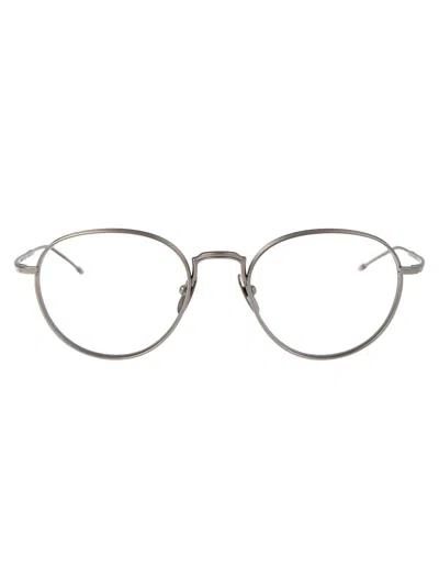 Thom Browne Silver Titanium Glasses