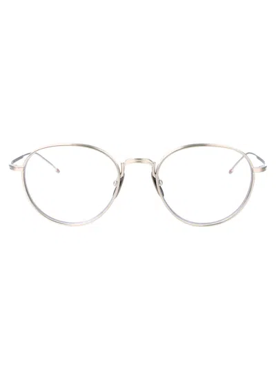 Thom Browne Silver Titanium Glasses