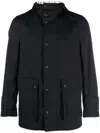 Thom Browne Simplified Snap Front Rain Parka In Nylon Tech