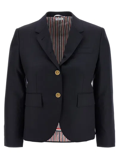 Thom Browne Single-breasted Blazer Blazer And Suits Blue In Black