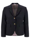 Thom Browne Single-breasted Blazer Blazer And Suits Blue In Black
