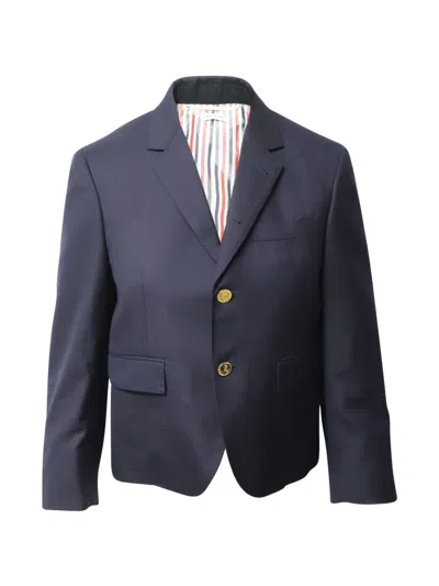Pre-owned Thom Browne Single-breasted Blazer In Blue