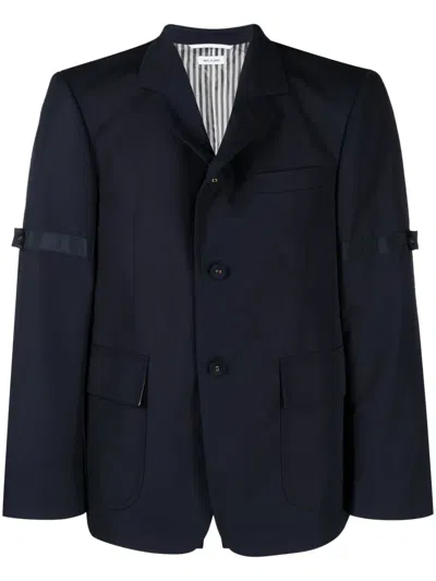 Thom Browne Single-breasted Blazer In Blue