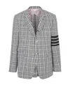 Thom Browne Single-breasted Blazer In Gray
