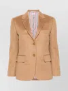 Thom Browne Single-breasted Blazer In Camel Hair