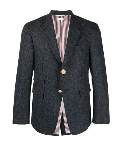 Thom Browne Single-breasted Blazer Jacket In Black