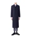Thom Browne Single-breasted Button-fastening Coat In Black