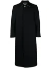 Thom Browne Single-breasted Button-fastening Coat In Blue