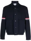 Thom Browne Long Sleeve Jacket In Blue