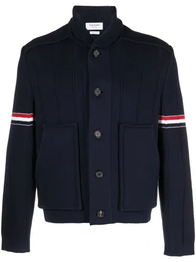 Thom Browne Cardigan In Blue