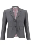 Thom Browne Single-breasted Cropped Jacket In 120's Wool