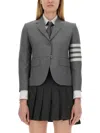Thom Browne Single-breasted Jacket In Grey