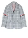 Thom Browne Single-breasted Sport Coat In Grey