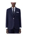 Thom Browne Single-breasted Stripe-sleeve Blazer In Black