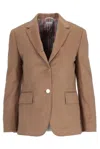 Thom Browne Fit 1 - Classic Sportcoat In  Solid Jacket In Camel