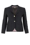 Thom Browne Wool Gabardine Sportcoat High Armhole In Navy