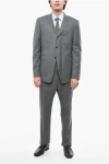 Thom Browne Grey Single-breasted Wool Suit