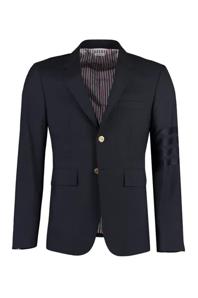 Thom Browne Single-breasted Two-button Blazer In Dark Blue