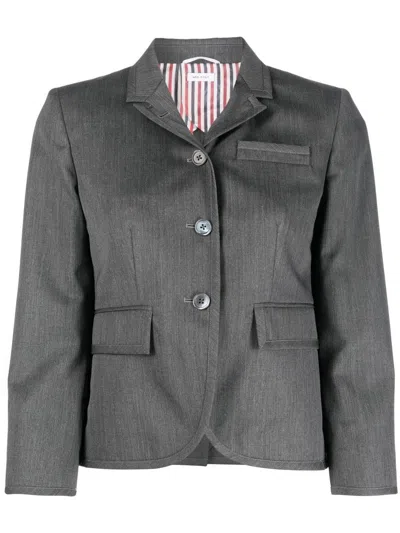 Thom Browne Einreihiger Blazer In Grey