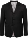 Thom Browne Single-breasted Wool Blazer In Grey