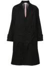 Thom Browne Single-breasted Wool Coat In Black