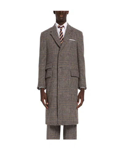 Thom Browne Single Slit Coat In Black