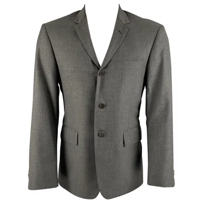 Pre-owned Thom Browne Size 40 Grey Tweed 3 Button Sport Coat In Gray