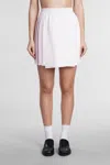 Thom Browne 4bar Mini Skirt In Lt Pink