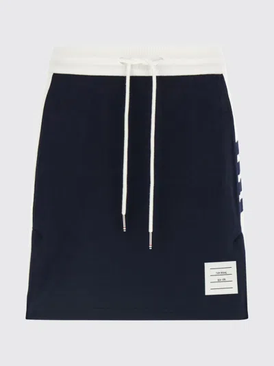 THOM BROWNE SKIRT THOM BROWNE WOMAN COLOR BLUE,H17696009