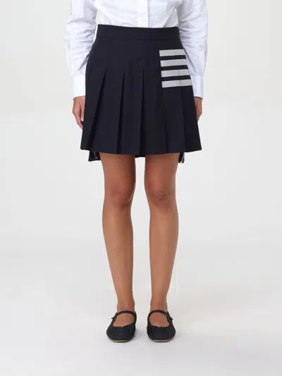 THOM BROWNE SKIRT THOM BROWNE WOMAN COLOR BLUE,F71794009