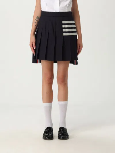 THOM BROWNE SKIRT THOM BROWNE WOMAN COLOR BLUE,H11361009