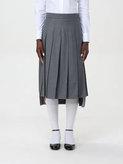 Thom Browne Skirt  Woman Color Charcoal In Charcoal