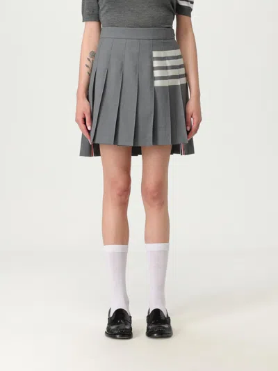 THOM BROWNE SKIRT THOM BROWNE WOMAN COLOR GREY,H11361020