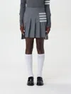 THOM BROWNE SKIRT THOM BROWNE WOMAN COLOR GREY,F71794020