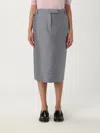 Thom Browne Skirt  Woman Color Grey In Gray