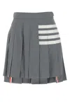 Thom Browne 4-bar Pleated Miniskirt In 035