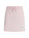 Thom Browne Women Cotton Mini Skirt In Pink