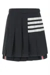 Thom Browne 4-bar Stripe Pleated Skirt In 415