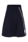 Thom Browne Navy Cotton Skirt In Blue