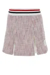 Thom Browne Mini Box Pleated Skirt In Multi