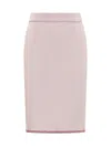 Thom Browne Skirt With Logo In Pink